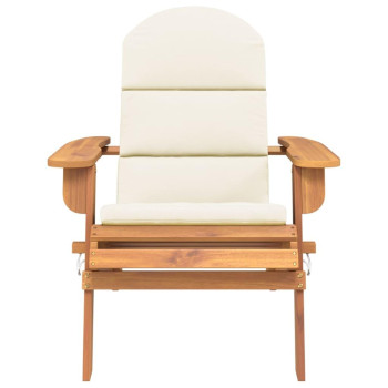 vidaXL Adirondack Patio Chair with Cushions Solid Wood Acacia