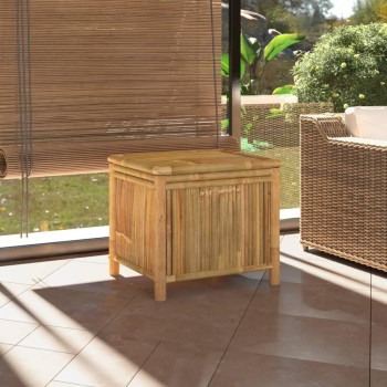 vidaXL Patio Storage Box 23.6x20.5x21.7 Bamboo