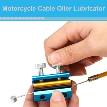 Cable Luber Tool Motorcycle Wire Oiler Cable Lubricator For Motorcycles Bicycle Scooter Bike Blue