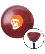 Orange Hellraiser Skull Red Retro Metal Flake Shift Knob with M16 x 1.5 Insert Auto Brody