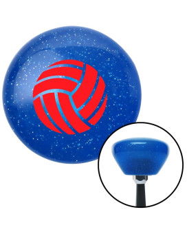 Red Volleyball Blue Retro Metal Flake Shift Knob with M16 x 1.5 Insert Shifter Auto