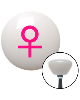 Pink Female White Retro Shift Knob with M16 x 1.5 Insert Shifter Auto Manual Custom