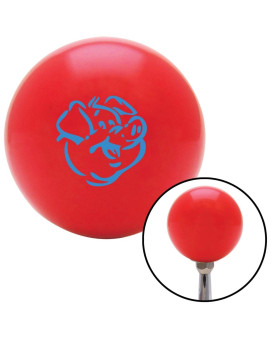 Blue Pig Red Shift Knob with M16 x 1.5 Insert Shifter Auto Manual Custom Automatic