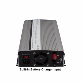 Aims Power Pwric1500W 1500 Watt Modified Sine Power Inverter With Battery Charger And Transfer Switch