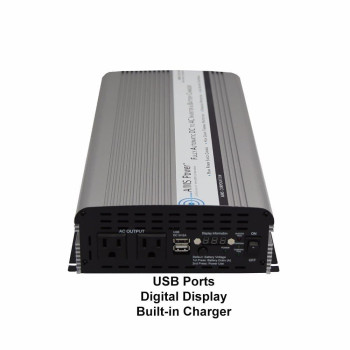 Aims Power Pwric1500W 1500 Watt Modified Sine Power Inverter With Battery Charger And Transfer Switch