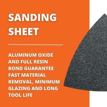 Fein Sanding Sheets With Hook And Loop Attachment For Universal Use On Almost All Materials Unperforated 60 Grit 318 Edg