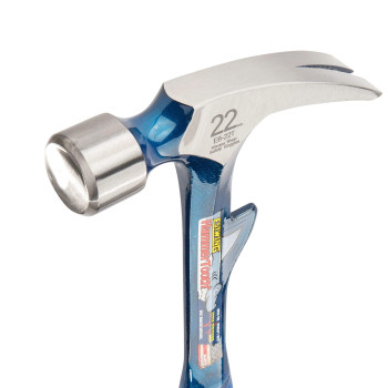 Estwing Hammertooth Hammer 22 Oz Straight Rip Claw With Smooth Face Shock Reduction Grip E622T Blue