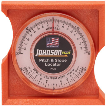 Johnson Level Tool 750 Pitch Slope Locator Orange 1 Level