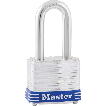 Master Lock 3Dlf Long Shackle Padlock W 112 Inch Shackle Steel