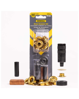 General Tools 71262 Grommet Kit With 24 Rustproof Solid Brass Grommets 38 Inch