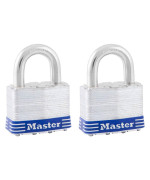 Master Lock 5T Outdoor Padlock With Key 2 Pack Keyedalike Silver