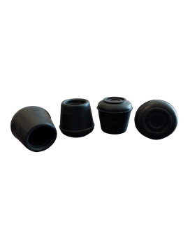 Shepherd Hardware 9125 58Inch Inside Diameter Rubber Leg Tips 4Pack Black