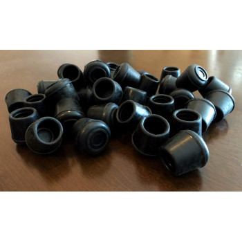 Shepherd Hardware 9125 58Inch Inside Diameter Rubber Leg Tips 4Pack Black