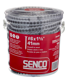 Senco 06A162P Duraspin 6 By 158 Drywall To Wood Collated Screw 1 000Per Box