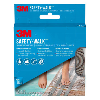 3M Safetywalk Indooroutdoor Tread Slipresitant Tape 1Inch By 180Inch Roll Gray