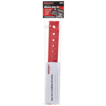 Ernst Manufacturing 40 Tool Space Saver Wrench Rails Red 6014