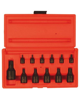 Sunex Tools 1820S 12 Pc Internal Torx Socket Set T10 Thru T60