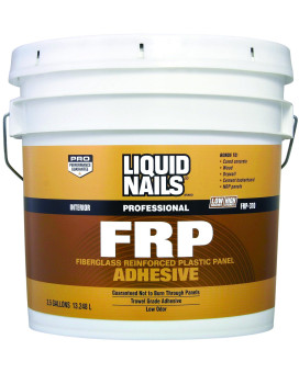 Liquid Nails Fiberglass Reinforced Panel Adhesive Frp310 35 Gal White 35 Gallon