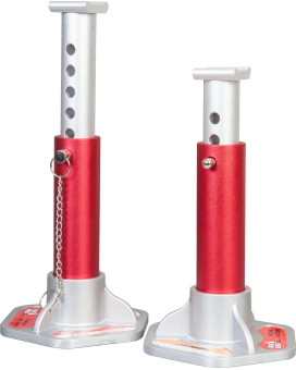 Big Red T43004 Torin Aluminum Jack Stands With Locking Support Pins 3 Ton 6 000 Lb Capacity Redsilver 1 Pair