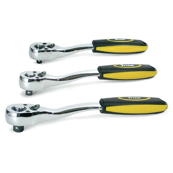 Titan 18025 3Piece 72Tooth Offset Ratchet Set