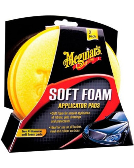 Meguiars X3070 Soft Foam 4 Applicator Pads 2 Pads