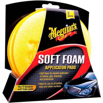 Meguiars X3070 Soft Foam 4 Applicator Pads 2 Pads