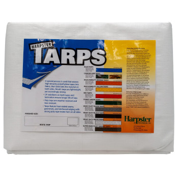 10 Ft X 30 Ft Heavy Duty 6 Oz White Tarp 1112 Mil Thick