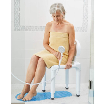 Carex Bath Seat And Shower Chair With Back For Seniors Bath Chair For Elderly Disabled Handicap And Injured Persons Support