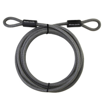 Master Lock 72Dpf Steel Cable With Looped Ends 15 Ft Long 1 Pack Black