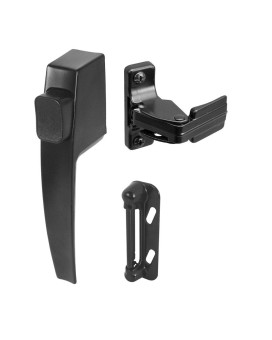 Primeline K 5007 Screen And Storm Door Push Button Latch Set W Night Lock Replace Old Or Damaged Screenstorm Door Handles Q