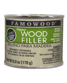 Famowood 36141122 Original Wood Filler 14 Pint Mahogany