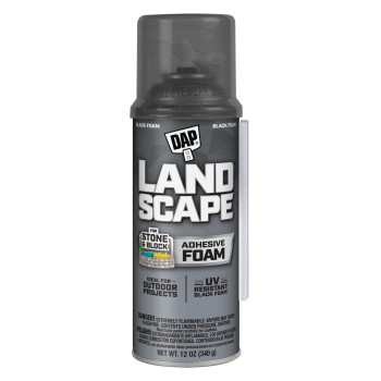 Dap 7565040440 40440 12 Oz Touch N Foam Landscape Exterior Filler Adhesive Black 12 Ounce