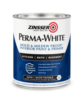 1 Qt White Satin Water Interior Paint