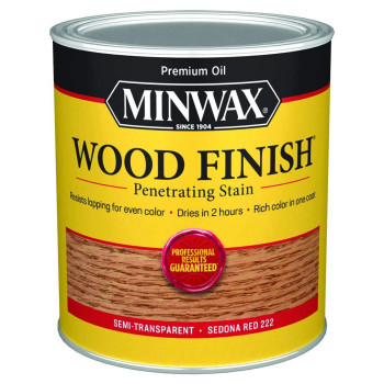 Qt Minwax 70043 Sedona Red Wood Finish Penetrating Oilbased Wood Stain