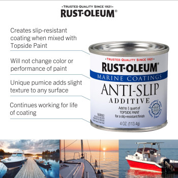 Rustoleum 207009 Marine Antislip Additive 12Pint 4 Ounce Pack Of 1 Clear 11 Fl Oz