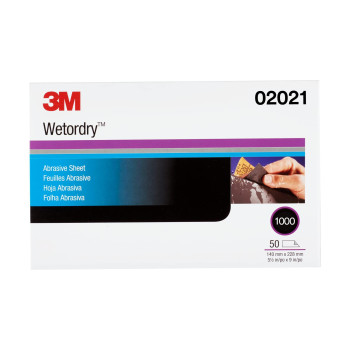 3M Wetordry Abrasive Sheet 401Q 02023 1500 Grit 5 12 In X 9 In 50 Sheets Fast Cutting Auto Body Sanding Paint Finishing