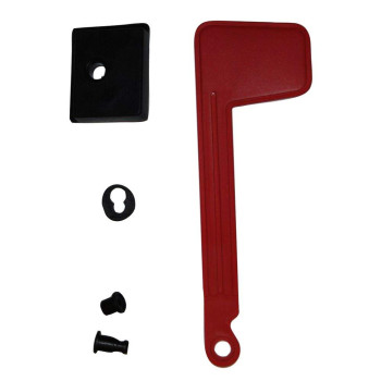 Gibraltar Mailboxes Rustproof Plastic Red Mailbox Replacement Flag Kit Rfl10000