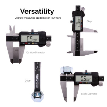 Neiko 01409A 12 Electronic Digital Caliper Extra Large Display 012 Inches Inchfractionsmillimeter Conversion Polis