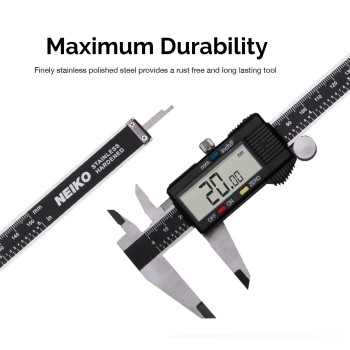 Neiko 01409A 12 Electronic Digital Caliper Extra Large Display 012 Inches Inchfractionsmillimeter Conversion Polis