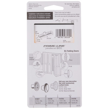 Primeline N 6539 78 In White Nylon Top Mount Bifold Door Slide Guide Acme 2 Pack