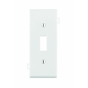 Leviton Psc1W 1Gang Toggle Device Switch Wallplate Sectional Thermoplastic Nylon Device Mount Center Panel White