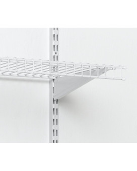 Closetmaid 2853 Shelftrack 12Inch Locking Shelf Bracket White