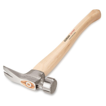 Estwing Sure Strike California Framing Hammer 25 Oz Straight Rip Claw With Milled Face Hickory Wood Handle Mrw25Lm