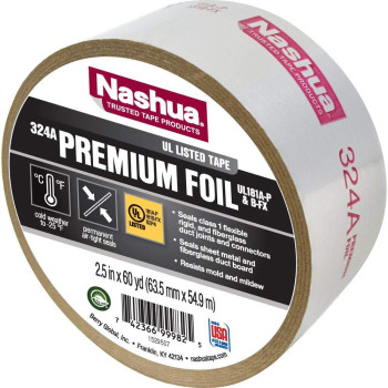 Nashua 25 In W X 60 Yd L Silver Foil Tape