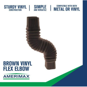 Amerimax Home Products Fba3708419 Elbow 2X3 Inch Pack Of 1 Brownbrown