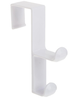 Idesign Over The Door Organizer Hook For Coats Hats Robes Towels Double Hook White