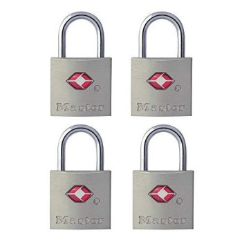 Master Lock Tsa Luggage Locks With Key Tsa Approved For Backpacks Bags And Luggage 4 Pack 4683Q