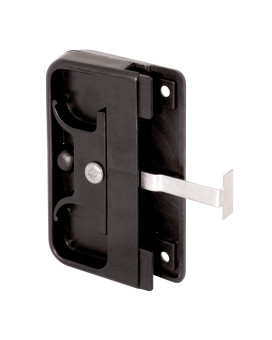 Primeline A 142 Black Plastic Mortise Style Screen Door Latch And Pull Single Pack