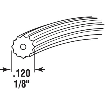 Primeline P 7649 18 In X 250 Foot Gray Spline Roll 1 Roll