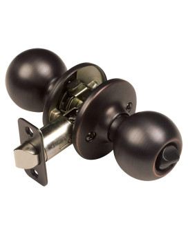 Design House 791590 Ball 2Way Adjustable Privacy Door Knob Oil Rubbed Bronze 1Pack